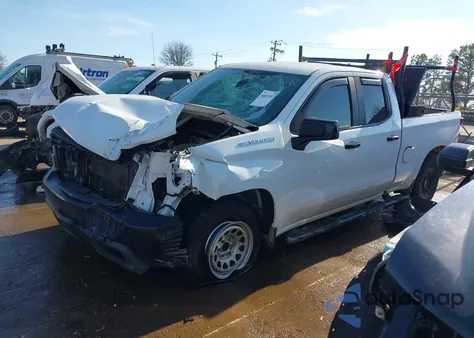 2019 Chevrolet Silverado 1500 Work Truck from USA, damaged, VIN 1GCRWAEF6KZ274889